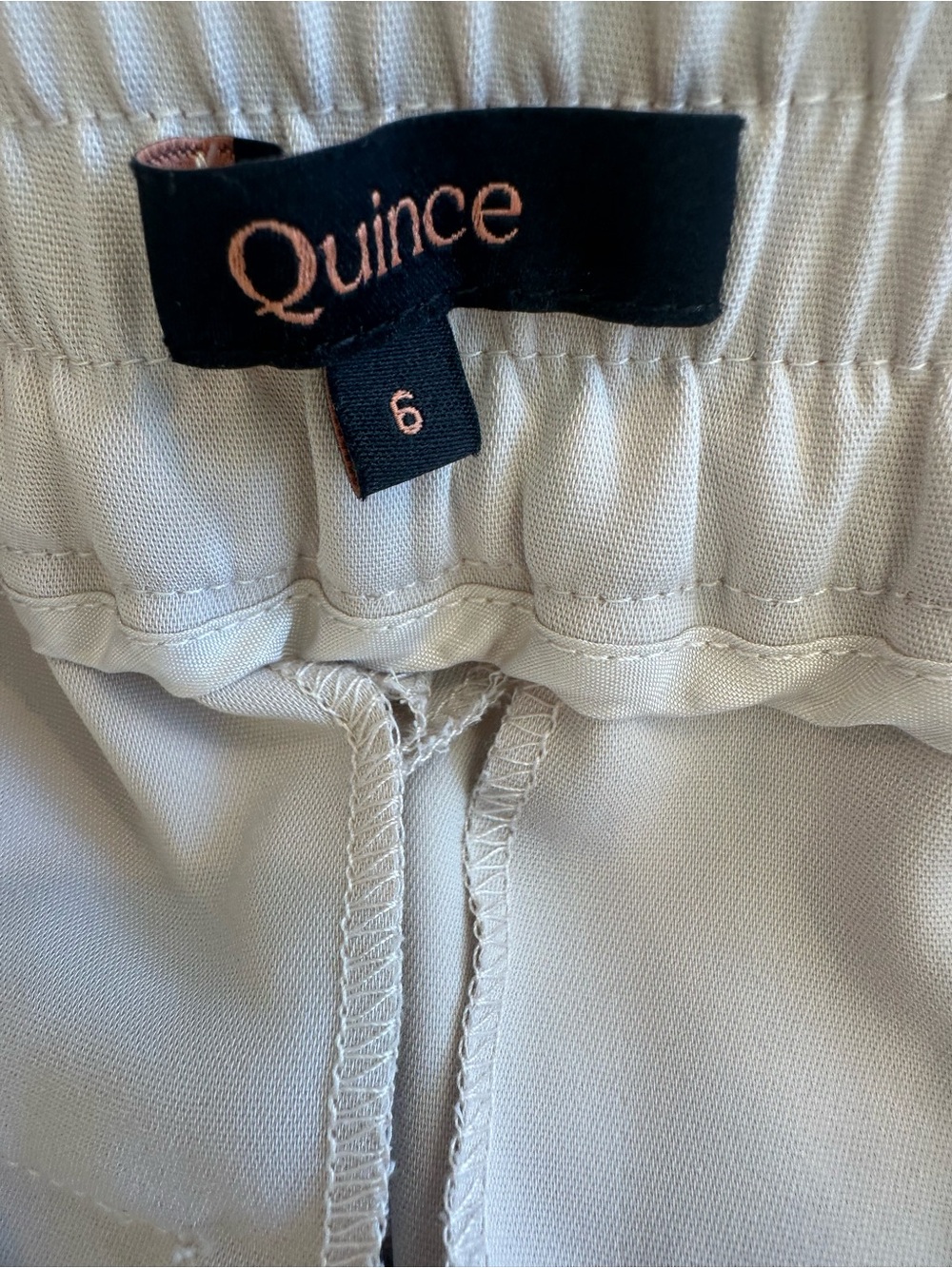 Quince Stretch Crepe Ankle Pants in Sand - Picture 11 of 13